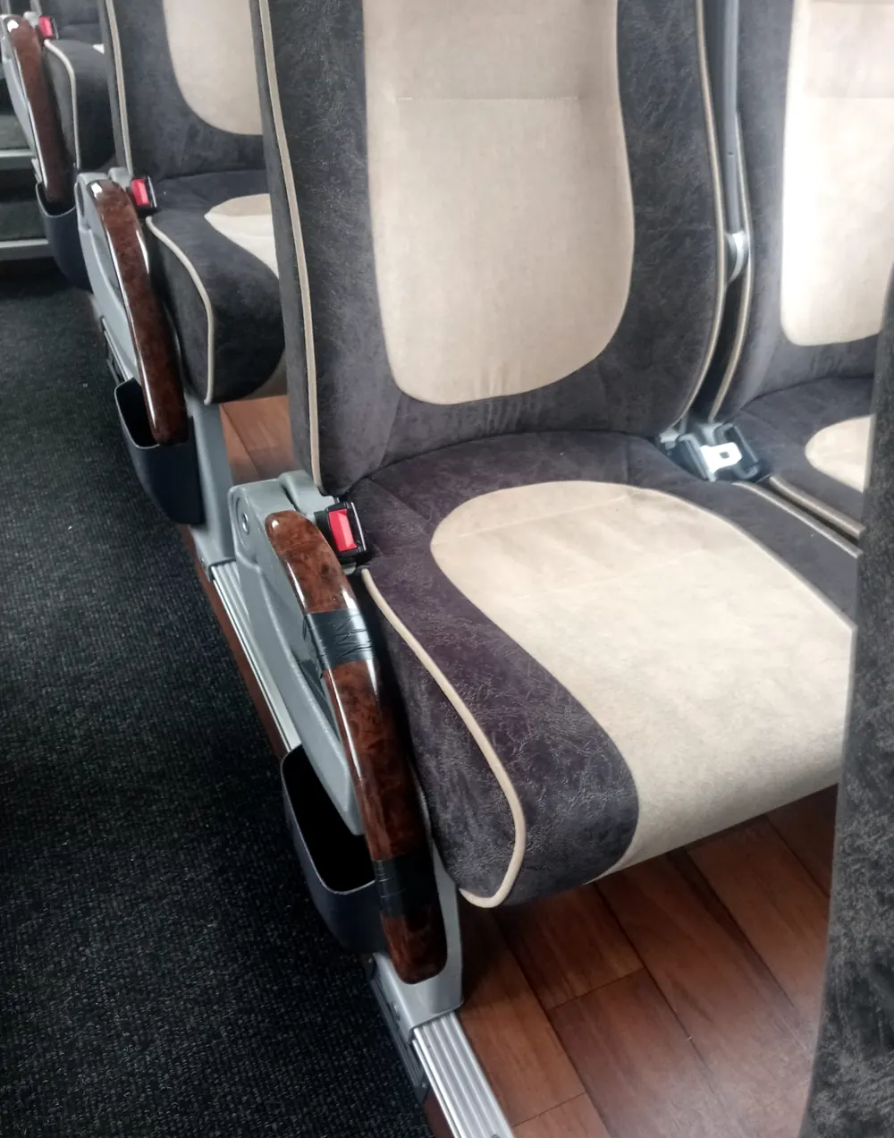 Poltrona reclinabile del minibus, con bracciolo